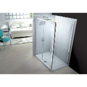 Ensemble Parois de douche Porte coulissante + panneau latéral Modèle 6 Series de Merlyn ionic 110x90