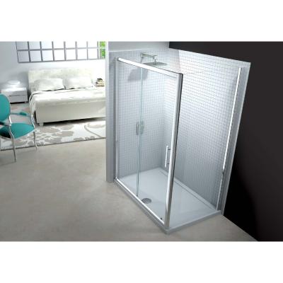 Ensemble Parois de douche Porte coulissante + panneau latéral Modèle 6 Series de Merlyn ionic 120x100