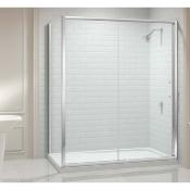 Ensemble Parois de douche Porte coulissante + panneau latéral Modèle 8 Series de Merlyn ionic 140x90