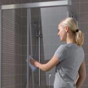 Paroi de douche accès d'angle 1 porte coulissante Modèle Cada C2D de Rothalux