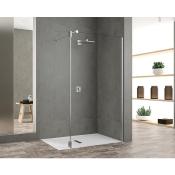 Paroi de douche fixe type showerwall Modèle WALK IN  METROPOLITANFIXE de Rothalux