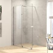 Ensemble Paroi de douche coulissante et Paroi latérale de complément  Mod. XTENSA  de Hüppe